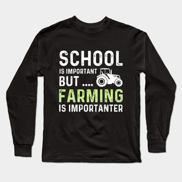 Funny farming men farm animal christmas vegetable farmer dad Long Sleeve T-Shirt by Printopedy